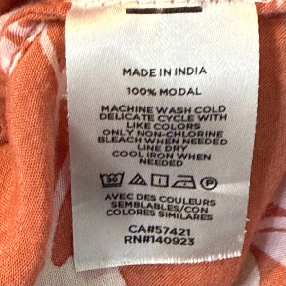 LOFT Outlet Dusty Pink Floral Open Front Kimono Wrap SKU0645 - Picture 8 of 8